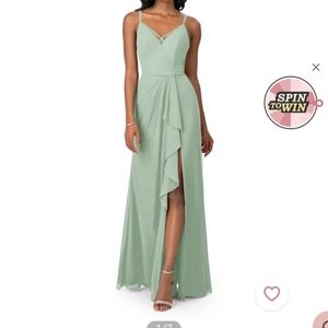 Azazie Bridesmaid dress. Unaltered but the bottom dragged